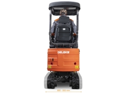 mini graafmachine met toebehoren mod e110