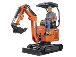 mini graafmachine met toebehoren mod e120