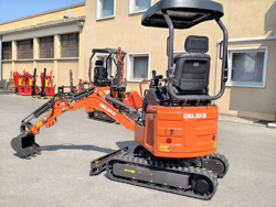 mini graafmachine met toebehoren mod e120