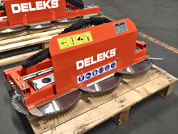 hydraulische snoeizaag met 3 zaagbladen cutter3