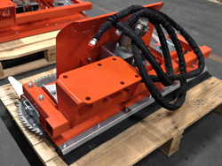 hydraulische snoeizaag met 3 zaagbladen cutter3