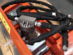 hydraulische snoeizaag met 3 zaagbladen cutter3
