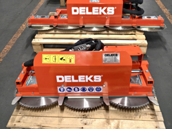 hydraulische snoeizaag met 3 zaagbladen cutter3