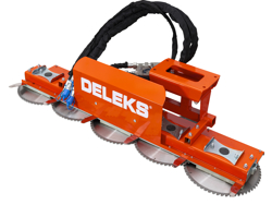 hydraulische snoeizaag met 5 zaagbladen hrdisc5
