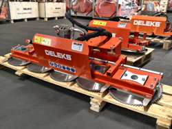 hydraulische snoeizaag met 5 zaagbladen cutter5