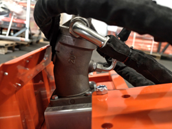hydraulische snoeizaag met 5 zaagbladen cutter5