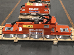 hydraulische snoeizaag met 5 zaagbladen cutter5