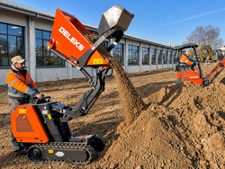 mini rupsdumper mini dumper op rupsbanden met kubota m8000
