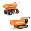 minidumpers en gemotoriseerde kruiwagens